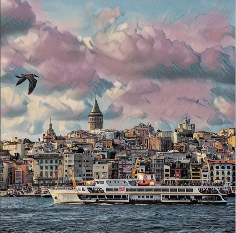 Vista de Estambul, por @abdullahshhn